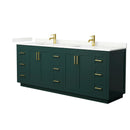 Miranda 84" Free Standing Double Basin Vanity Set with Cabinet and Quartz Vanity Top - image 15