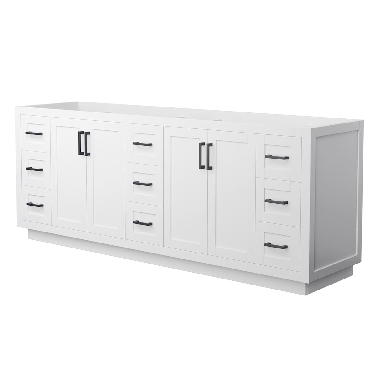 Miranda 84" Double Free Standing Vanity Cabinet Only - Less Vanity Top - image 1