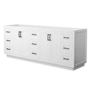Miranda 84" Double Free Standing Vanity Cabinet Only - Less Vanity Top - image 1