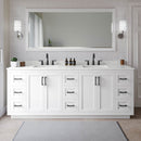 Miranda 84" Free Standing Double Basin Vanity Set with Cabinet and Quartz Vanity Top - image 1