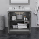 Strada 35" Single Free Standing Vanity Cabinet - Less Vanity Top - image 3