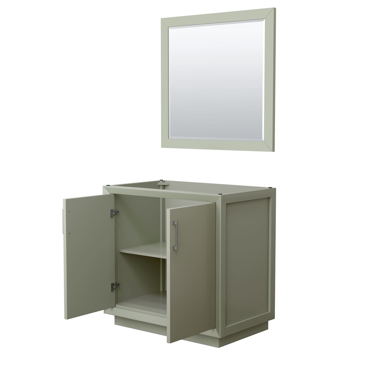 Strada 35" Single Free Standing Vanity Cabinet - Less Vanity Top