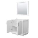 Strada 35" Single Free Standing Vanity Cabinet - Less Vanity Top - image 19