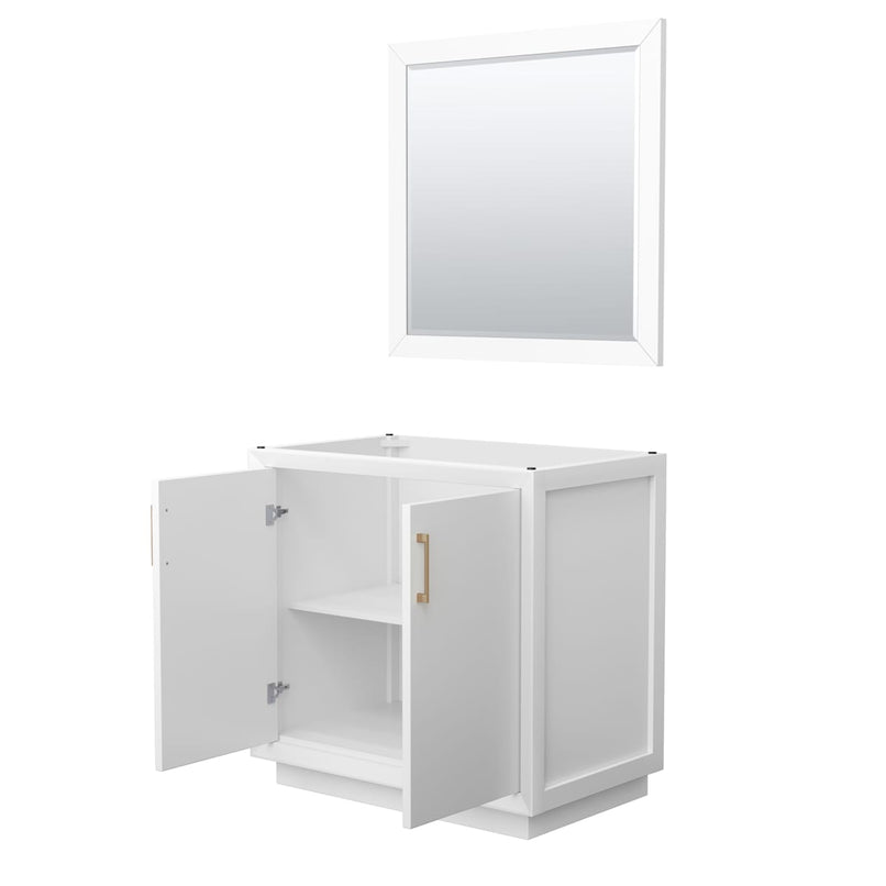 Strada 35" Single Free Standing Vanity Cabinet - Less Vanity Top - image 20