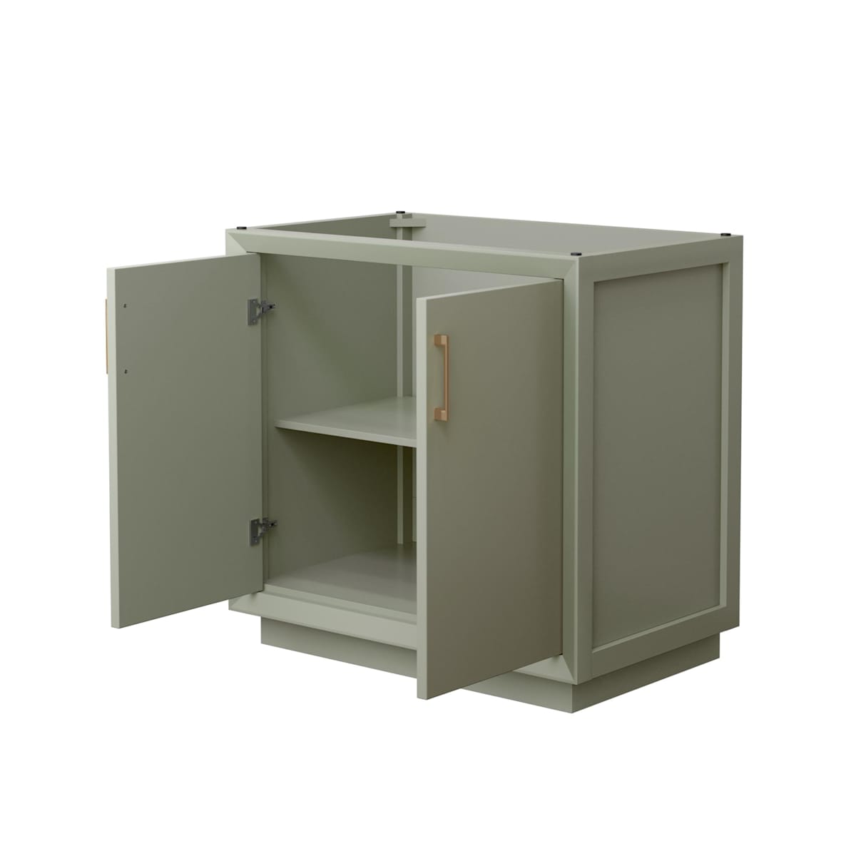 Strada 35" Single Free Standing Vanity Cabinet Only - Less Vanity Top