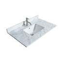 Strada 36" Free Standing Single Basin Vanity Set with Cabinet, Marble Vanity Top, and Framed Mirror - image 5