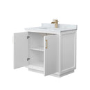 Strada 36" Free Standing Single Basin Vanity Set with Cabinet and Marble Vanity Top - image 14