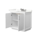 Strada 36" Free Standing Single Basin Vanity Set with Cabinet and Quartz Vanity Top - image 2