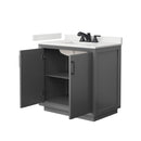 Strada 36" Free Standing Single Basin Vanity Set with Cabinet and Quartz Vanity Top - image 13