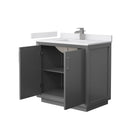 Strada 36" Free Standing Single Basin Vanity Set with Cabinet and Cultured Marble Vanity Top - image 10