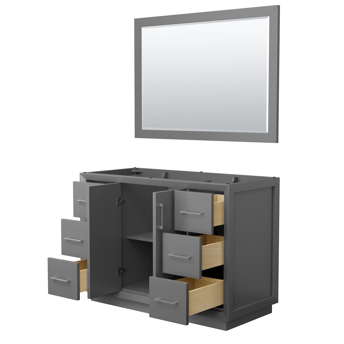 Strada 47" Single Free Standing Vanity Cabinet - Less Vanity Top - image 2