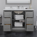 Strada 47" Single Free Standing Vanity Cabinet - Less Vanity Top - image 3
