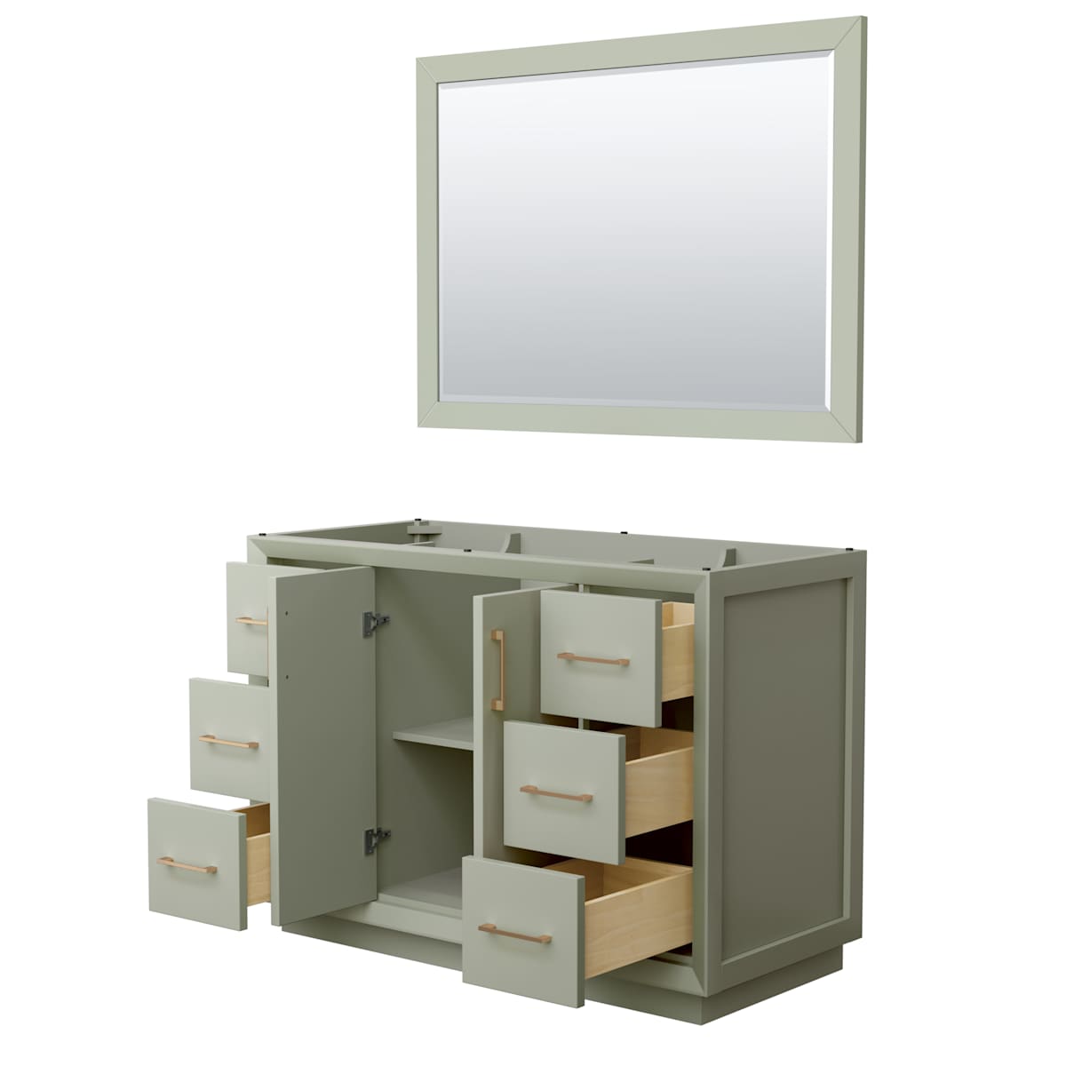 Strada 47" Single Free Standing Vanity Cabinet - Less Vanity Top
