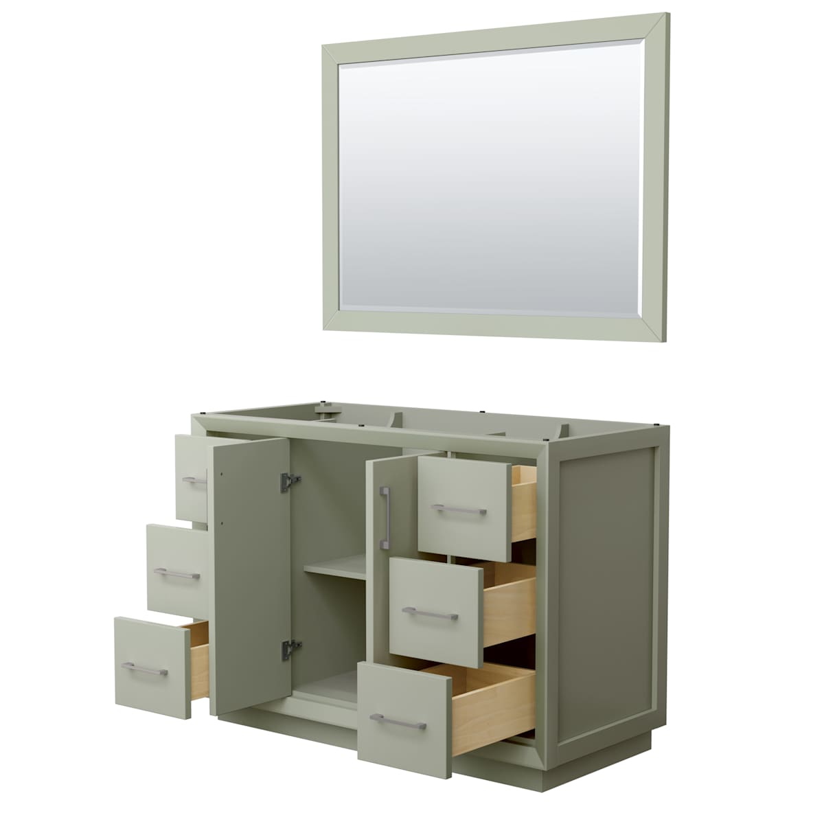 Strada 47" Single Free Standing Vanity Cabinet - Less Vanity Top