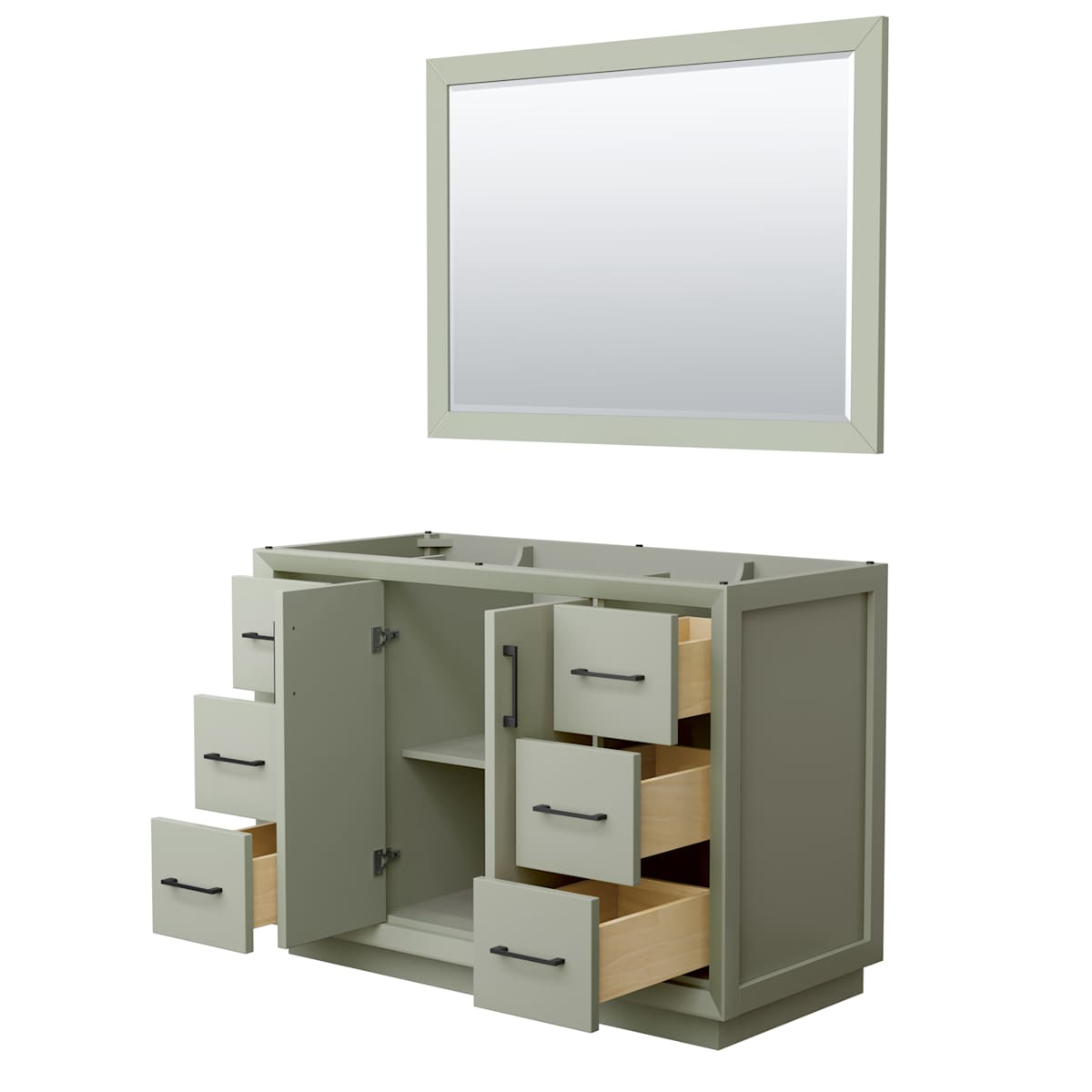 Strada 47" Single Free Standing Vanity Cabinet - Less Vanity Top