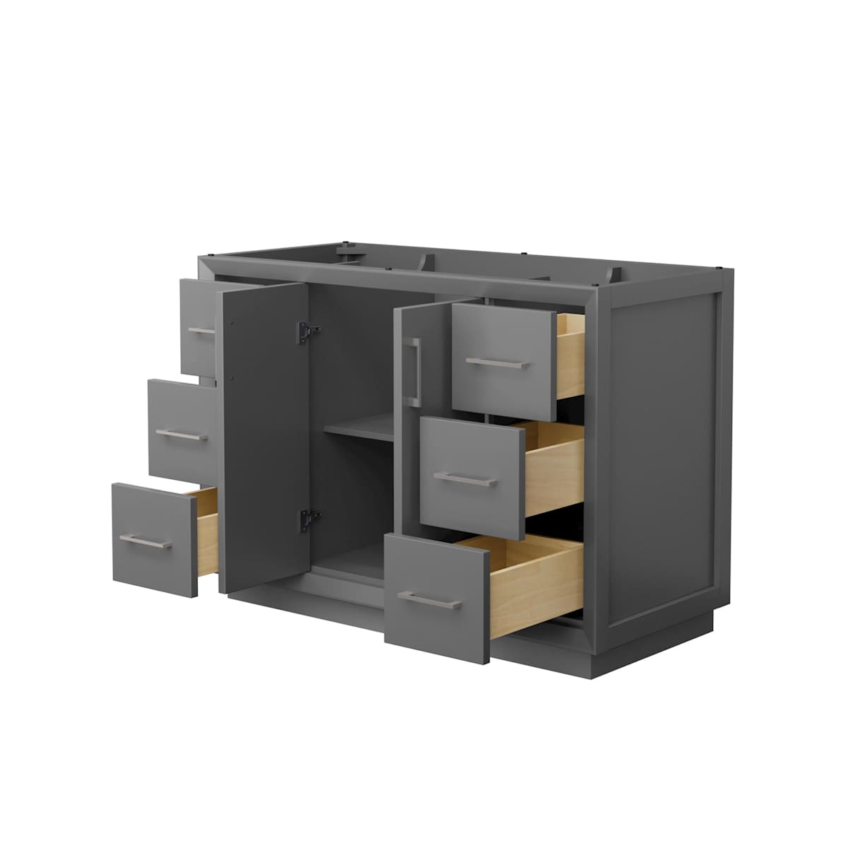 Strada 47" Single Free Standing Vanity Cabinet Only - Less Vanity Top - image 2