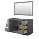 Strada 59" Single Free Standing Vanity Cabinet - Less Vanity Top - image 8