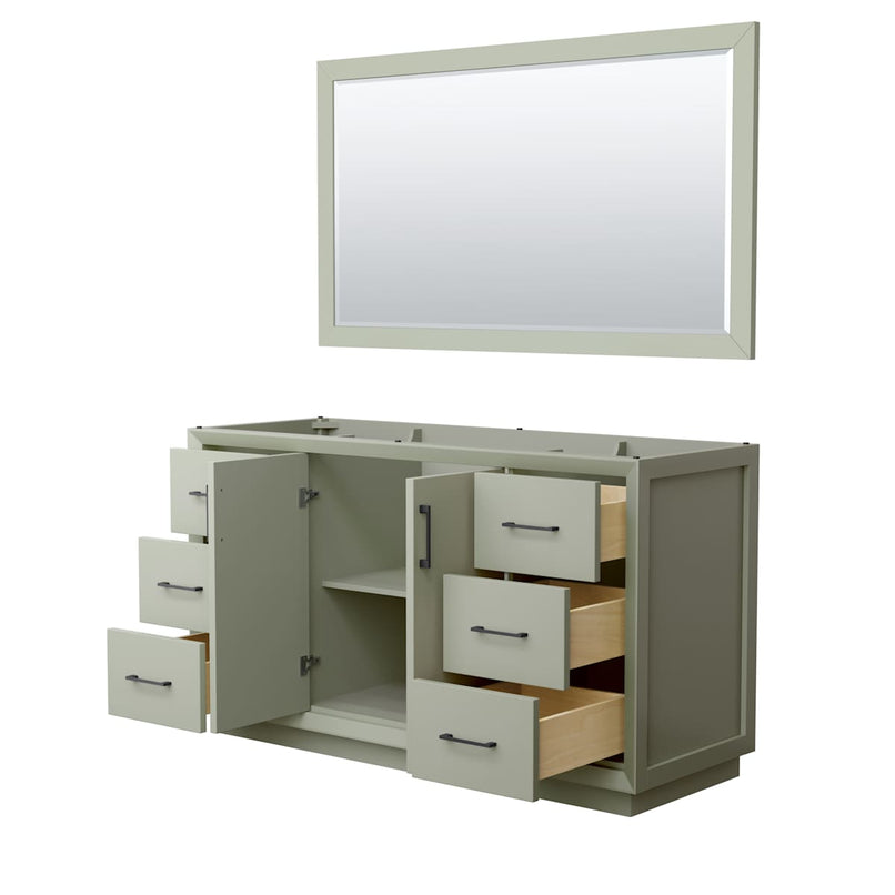 Strada 59" Single Free Standing Vanity Cabinet - Less Vanity Top - image 13