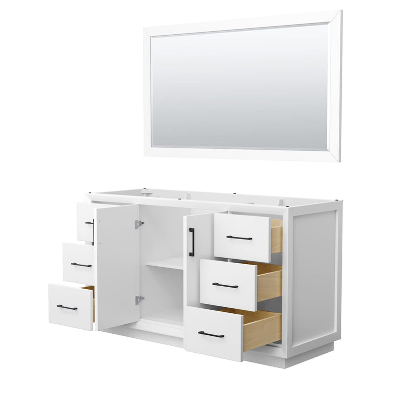 Strada 59" Single Free Standing Vanity Cabinet - Less Vanity Top - image 19