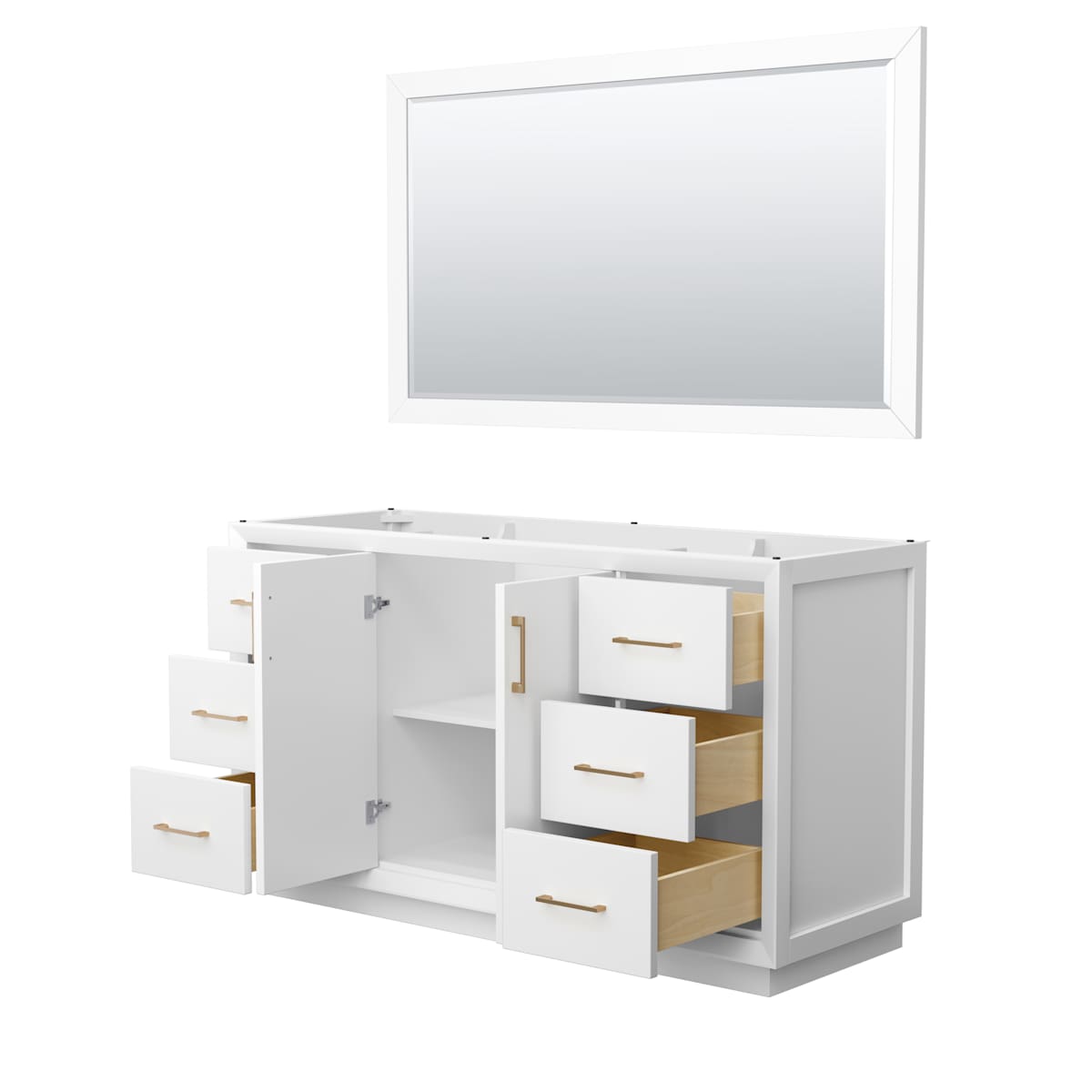 Strada 59" Single Free Standing Vanity Cabinet - Less Vanity Top - image 20