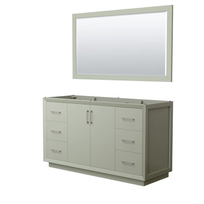 Strada 59" Single Free Standing Vanity Cabinet - Less Vanity Top - image 1