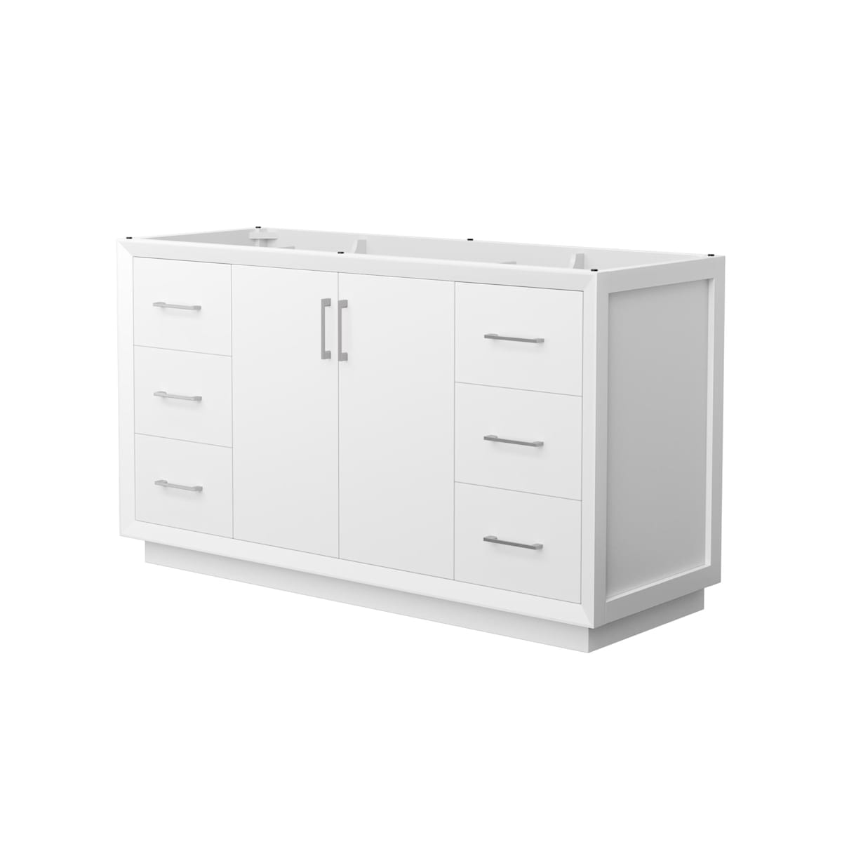 Strada 59" Single Free Standing Vanity Cabinet Only - Less Vanity Top - image 1