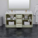 Strada 65" Double Free Standing Vanity Cabinet Only - Less Vanity Top - image 9