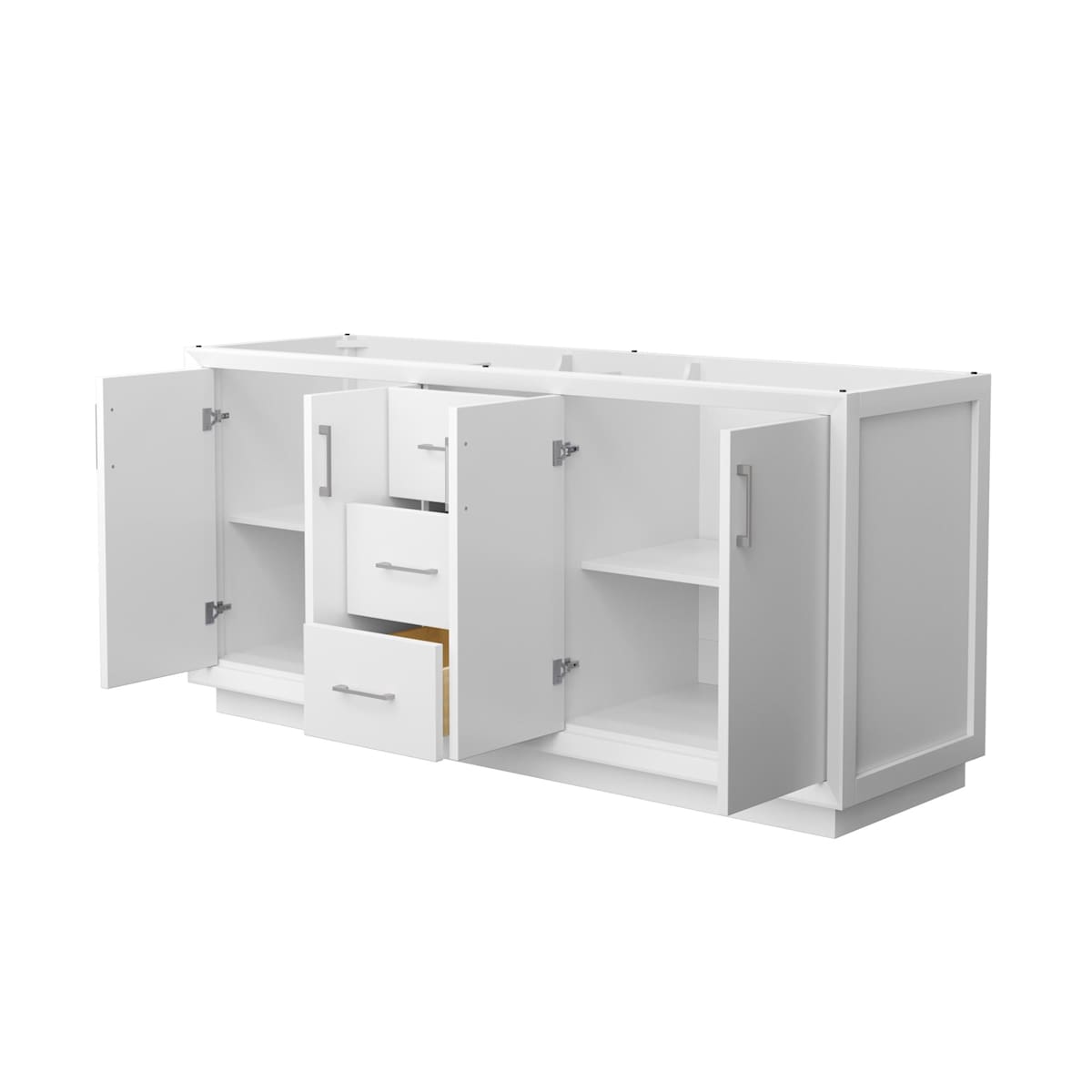 Strada 71" Double Free Standing Vanity Cabinet Only - Less Vanity Top