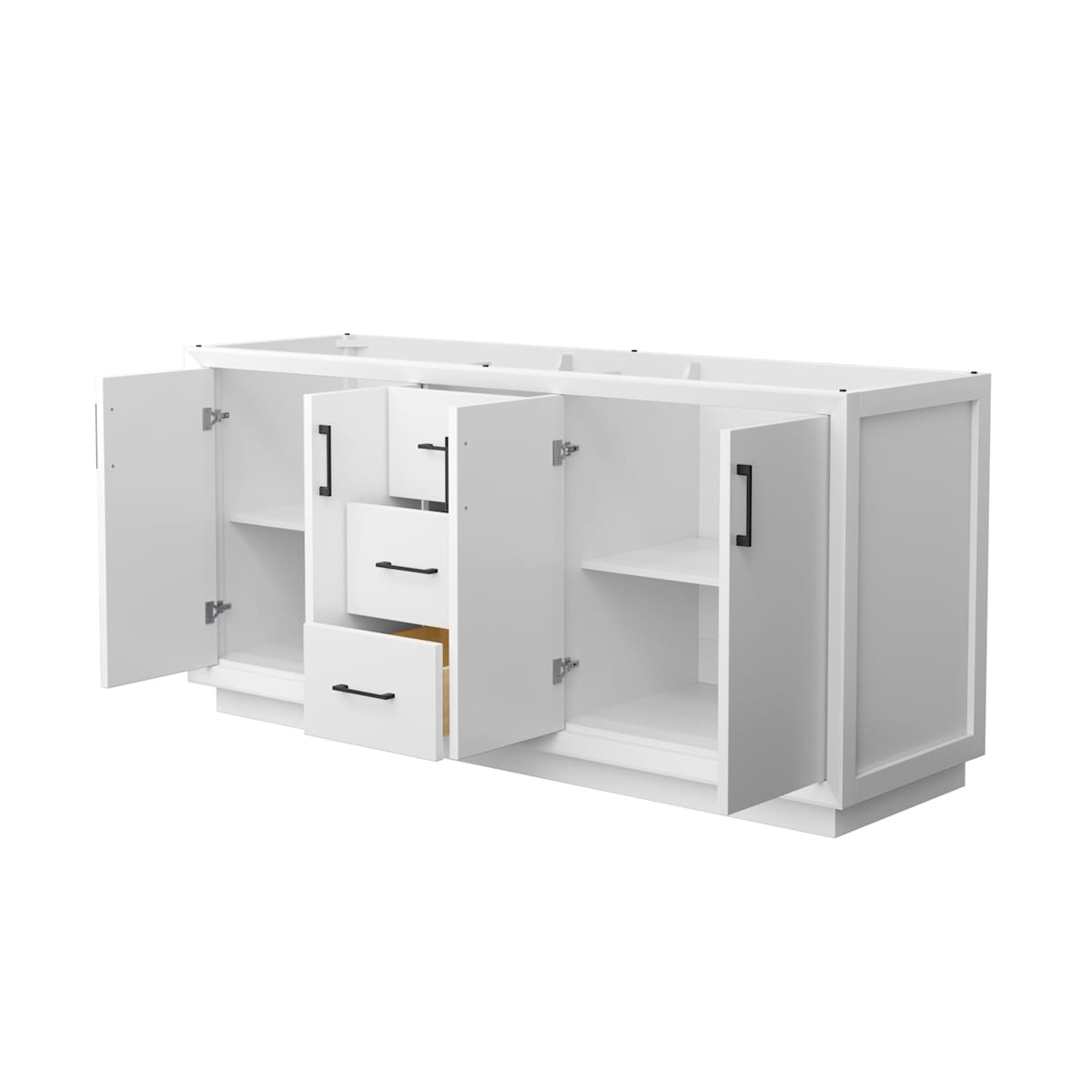 Strada 71" Double Free Standing Vanity Cabinet Only - Less Vanity Top
