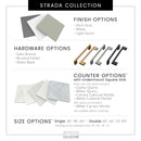 Strada 72" Free Standing Double Basin Vanity Set with Cabinet and Quartz Vanity Top - image 7