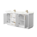Strada 72" Free Standing Double Basin Vanity Set with Cabinet and Quartz Vanity Top - image 11