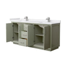 Strada 72" Free Standing Double Basin Vanity Set with Cabinet and Cultured Marble Vanity Top - image 14