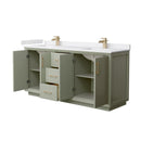 Strada 72" Free Standing Double Basin Vanity Set with Cabinet and Cultured Marble Vanity Top - image 16