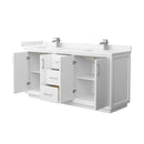 Strada 72" Free Standing Double Basin Vanity Set with Cabinet and Cultured Marble Vanity Top - image 17
