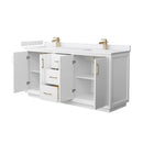 Strada 72" Free Standing Double Basin Vanity Set with Cabinet and Cultured Marble Vanity Top - image 21