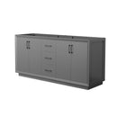 Strada 71" Double Free Standing Vanity Cabinet Only - Less Vanity Top - image 1