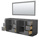 Strada 83" Double Free Standing Vanity Cabinet - Less Vanity Top - image 2