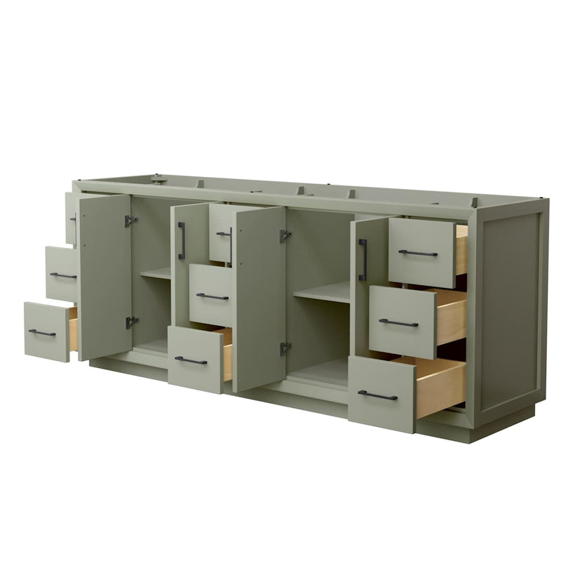 Strada 83" Double Free Standing Vanity Cabinet Only - Less Vanity Top - image 9