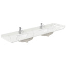 Strada 84" Free Standing Double Basin Vanity Set with Cabinet and Quartz Vanity Top - image 5