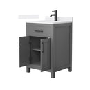 Beckett 24" Free Standing Single Basin Vanity Set with Cabinet and Quartz Vanity Top - image 6