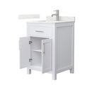 Beckett 24" Free Standing Single Basin Vanity Set with Cabinet and Quartz Vanity Top - image 9