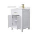 Beckett 24" Free Standing Single Basin Vanity Set with Cabinet and Quartz Vanity Top - image 11