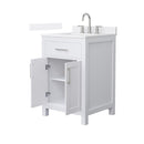 Beckett 24" Free Standing Single Basin Vanity Set with Cabinet and Quartz Vanity Top - image 8
