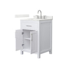 Beckett 24" Free Standing Single Basin Vanity Set with Cabinet and Quartz Vanity Top - image 9