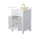Beckett 24" Free Standing Single Basin Vanity Set with Cabinet and Quartz Vanity Top - image 10