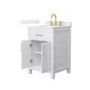 Beckett 24" Free Standing Single Basin Vanity Set with Cabinet and Quartz Vanity Top - image 11