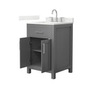 Beckett 24" Free Standing Single Basin Vanity Set with Cabinet and Quartz Vanity Top - image 15