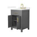 Beckett 24" Free Standing Single Basin Vanity Set with Cabinet and Quartz Vanity Top - image 16