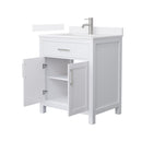 Beckett 30" Free Standing Single Basin Vanity Set with Cabinet and Quartz Vanity Top - image 8