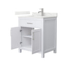 Beckett 30" Free Standing Single Basin Vanity Set with Cabinet and Quartz Vanity Top - image 9
